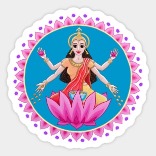 Beautiful Goddess Lakshmi Sticker